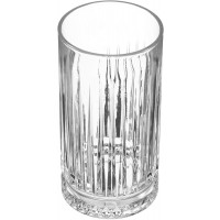 Pasabahce 520015 Longdrink Glas im Retro-Design und Kristall-Look, für Cocktail, Saft, Wasser, Drinks, Schwerer Highball,445 ml, 4 Stück