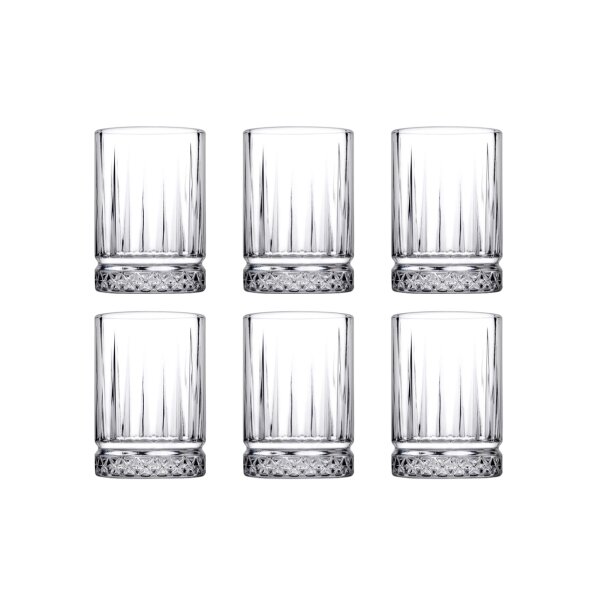 Pasabahce 6er Set ELYSIA 520242 Espressoglas Mini-Wassergläser 60 ml Trinkglas Cocktailglas