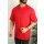 Oversize Herren T-Shirt Long-Tee Basic Shirt Longshirt Premium Qualität Tops Kurzarm Fashion Rot