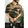 Oversize Herren T-Shirt Long-Tee Basic Shirt Longshirt Premium Qualität Tops Kurzarm Fashion Camouflage Dunkel