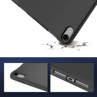 Dux Ducis OSOM Hartschale mit Smart Sleep und integrierter Standfunktion Etui Schutz Hülle Tasche Cover kompatibel mit iPad Pro 11" (2021), Schwarz