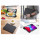 Buch Tasche Hartschale mit Smart Sleep Standfunktion kompatibel mit Apple iPad Pro 12.9" Tablet Hülle Etui Brieftasche Schutzhülle Schwarz