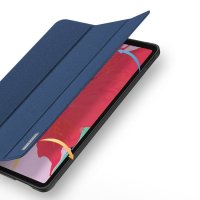 DUX DUCIS Buch Tasche Hartschale mit Smart Sleep Standfunktion kompatibel mit IPAD PRO 11" 2021 Tablet Hülle Etui Brieftasche Schutzhülle Blau