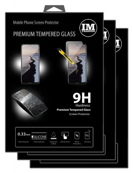 cofi1453 3X Panzer Schutz Glas 9H Tempered Glass Display Schutz Folie Display Glas Screen Protector kompatibel mit Nokia G10