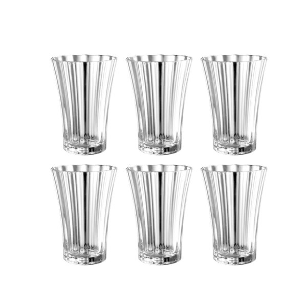 Pasabahce DIAMOND 52400 Wassergläser zum Mokka 110 ml 6er Set Kaffee Seite Glas Tequila Glas Set