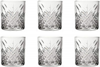 Pasabahce 52790 Whisky Glas Tumbler Timeless im Kristall-Design, Höhe 9,6 cm, 345 ml, 4 Stück, Retro-Design