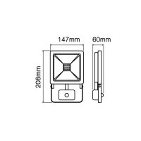 LED line Fluter PHOTON IP65 Wasserdicht Strahler 30W...