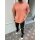 Oversize Herren Kurzarm T-Shirt Weiter Auschnitt Extra Lang Rundhals Dicker Stoff Herrenshirt Melone