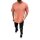 Oversize Herren Kurzarm T-Shirt Weiter Auschnitt Extra Lang Rundhals Dicker Stoff Herrenshirt Melone