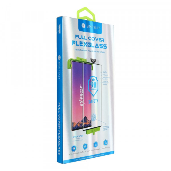 cofi1453® Hybrid Flexible Glasfolie Full Glue kompatibel mit SAMSUNG GALAXY S21 FE mit Finger Print Sensor
