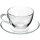 Pasabahce Dajar 6er Set Teegläser-Set Kaffee Basic Cup 12-Teilig mit Unterteller transparent