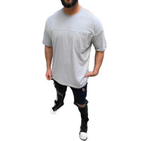 Megaman Oversize Herren T-Shirt mit Tasche Long-Tee Basic...