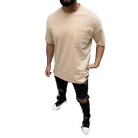 Megaman Oversize Herren T-Shirt mit Tasche Long-Tee Basic...