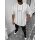 Herren T-Shirt Oversize Shirt Long-Shirt Tee Sommer Shirt Gestreift Modern Mode Fashion Schwarz-Grau