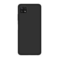 cofi1453® Silikon Hülle Basic kompatibel mit Samsung Galaxy A22 5G (A226B) Case TPU Soft Handy Cover Schutz Schwarz