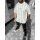 Herren T-Shirt Oversize Shirt Long-Shirt Tee Sommer Shirt Gestreift Modern Mode Fashion Schwarz-Grün