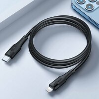 Joyroom Schnelllade-USB - Lightning-Kabel Power Delivery 2,4 A 20 W 1,2 m Schnellladefunktion Fast Charge, schwarz