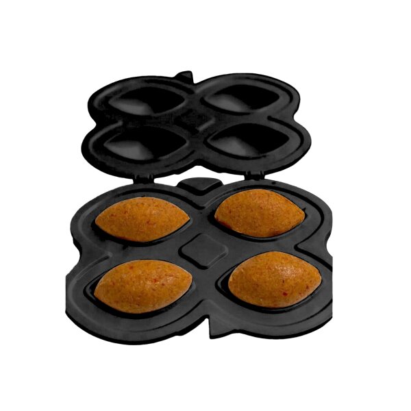 cofi1453® Hüma Içli Köfte Aparati 3-Teilig Kibbeh Maker gefüllte Frikadelle Form Teigform schwarz