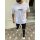 Megaman "What Ever" Oversize T-Shirt Herren Sommer Longtee Print Premium Qualität Basic Shirt Modern Weiß