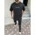 Herren T-Shirt Oversize Shirt " DF COLLECTION" Long-Shirt Tee Sommer Shirt Modern Mode Fashion für Herren Schwarz