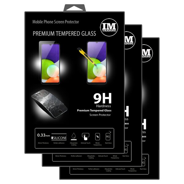 cofi1453 3X Panzer Schutz Glas 9H Tempered Glass Display Schutz Folie Display Glas Screen Protector kompatibel mit Samsung Galaxy A22 4G (A225F)