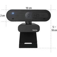 Hama Webcam C-600 Pro 1080p Full HD mit Stereo Mikrofon (PC Webcam mit Autofokus und intelligenter Belichtung für Homeoffice und Gaming, 360 Grad schwenkbar, mit Kamera-Abdeckung, 1/4 Zoll Gewinde für Stative)