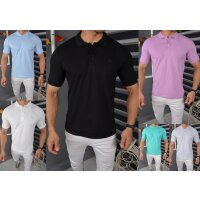 Megaman Poloshirt Herren Polohemd mit Kragen Kurzarm...