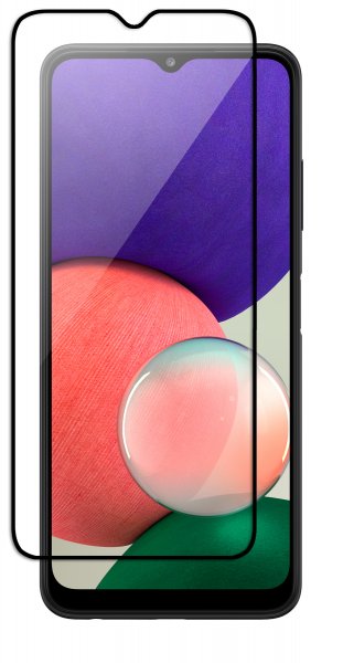 cofi1453® 5D Schutzglas kompatibel mit Samsung Galaxy A22 5G (A226B) gebogen gehärtetem Glas Film voll Klebstoff und Abdeckung