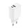 maXlife 3A Quick Charger 20W Schnell-Ladegerät Netzteil Handy Ladegerät PD+QC3.0 USB + USB Typ-C kompatibel mit Smartphone weiß