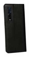 cofi1453® Buch Tasche "Smart" kompatibel mit Oppo Find X2 Pro Handy Hülle Etui Brieftasche Schutzhülle mit Standfunktion, Kartenfach Schwarz