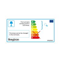 Braytron LED IP44 Gartenleuchte MILANO E27 300mm aus Aluminium für Außenbereich Wasserdicht Außenbeleuchtung