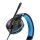 Hoco Gaming Headset für PC, Laptop Stereo Virtual Surround Sound, mit Mikrofon LED-Beleuchtung Over-Ear Kopfhörer Ohrhörer, schwarz