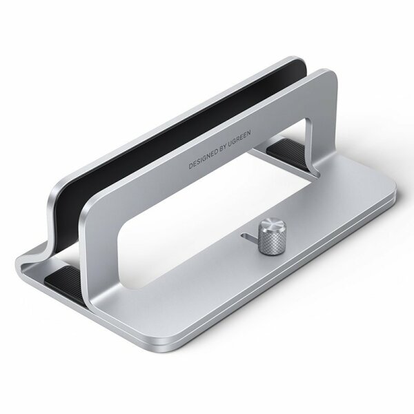 Ugreen Aluminium Vertikaler Ständer Halter Ständer Laptopständer für MacBook Laptop Tablet Silber