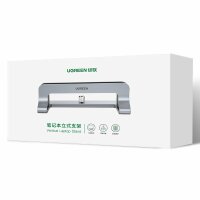 Ugreen Aluminium Vertikaler Ständer Halter Ständer Laptopständer für MacBook Laptop Tablet Silber