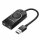 Ugreen externe Soundkarte Musik USB Adapter - 3,5 mm Miniklinke mit Lautstärkeregler 15cm schwarz