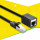 Ugreen Verlängerungskabel Ethernet RJ45 Cat 6 FTP 1000Mbps 1m Verbinder Adapter Netzwerk Ethernet-Kabel Schwarz