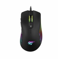 Havit Gaming Set Maus + Mauspad MS1007CM Gaming-Pad mit RGB Beleuchtung für Gamer