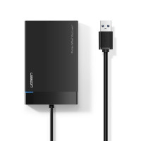 Ugreen Festplattengehäuse HDD SSD SATA 2,5 USB 3.2 Gen 1 USB SuperSpeed + Kabel schwarz