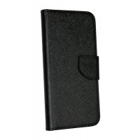 cofi1453® Buch Tasche "Fancy" kompatibel mit XIAOMI REDMI NOTE 10 Handy Hülle Etui Brieftasche Schutzhülle mit Standfunktion, Kartenfach Schwarz