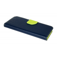 cofi1453® Buch Tasche "Fancy" kompatibel mit XIAOMI REDMI NOTE 10 Handy Hülle Etui Brieftasche Schutzhülle mit Standfunktion, Kartenfach Blau-Grün
