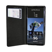 cofi1453®  Elegante Buch-Tasche Hülle Smart Magnet kompatibel mit Sony Xperia 1 III Leder Optik Wallet Book-Style Cover Schale