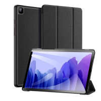 Dux Ducis Buch Tasche Hartschale mit Smart Sleep Standfunktion kompatibel mit Samsung Galaxy Tab S7 FE (T730/T736B) Tablet Hülle Etui Brieftasche Schutzhülle Schwarz