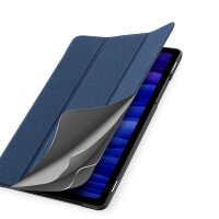 Dux Ducis Buch Tasche Hartschale mit Smart Sleep Standfunktion kompatibel mit Samsung Galaxy Tab S7 FE (T730/T736B) Tablet Hülle Etui Brieftasche Schutzhülle Blau