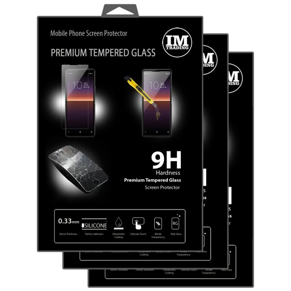 cofi1453 3X Panzer Schutz Glas 9H Tempered Glass Display Schutz Folie Display Glas Screen Protector kompatibel mit Sony Xperia 10 III