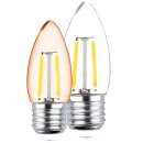 E27 2W LED Filament Kerze Lampe Vintage Glühbirne...