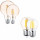 E27 4W LED Filament Lampe Vintage Glühbirne Warmweiß G45 G95
