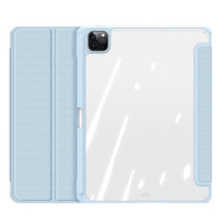Dux Ducis Toby Eco-Leather Tablet-Ledertasche Schale Cover für iPad Pro 11" 2020 mit Smart-Sleep Funktion Wake-Up Stifthalter Schutzhülle Blau