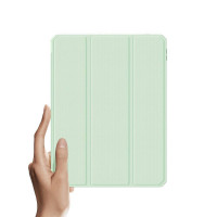 Dux Ducis Toby Eco-Leather Tablet-Ledertasche Schale Cover für iPad Pro 11" 2020 mit Smart-Sleep Funktion Wake-Up Stifthalter Schutzhülle Grün
