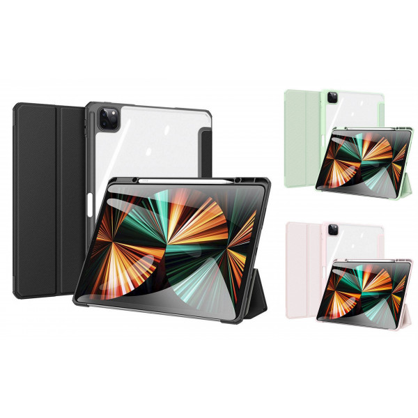 Dux Ducis Toby Eco-Leather Tablet-Ledertasche Schale Cover für iPad Pro 12.9" 2020 mit Smart-Sleep Funktion Wake-Up Stifthalter Schutzhülle