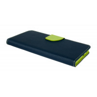 cofi1453® Buch Tasche "Fancy" kompatibel mit XIAOMI REDMI NOTE 10 PRO MAX Handy Hülle Etui Brieftasche Schutzhülle mit Standfunktion, Kartenfach Blau-Grün